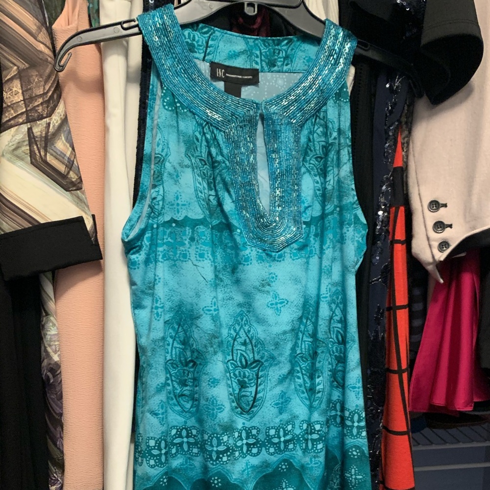 Turquoise blouse